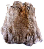 Wholesale BROWN NATURAL RABBIT SKIN PELT (Sold by the piece)