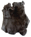 Wholesale BLACK NATURAL RABBIT SKIN PELT (Sold by the piece of dozen )