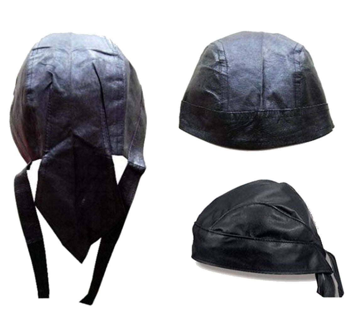 VINYL SNAKE SKIN BANDANNA CAP 