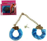 Buy BLUE FUR LINED LEG CUFFSBulk Price