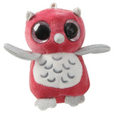 Colorful Big Eyes Owl Soft Plush Stuffed Keychains - Assorted