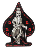 Wholesale SKELETON CANE SPADE PATCH (Sold by the piece)