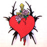 Wholesale DAGGER THROUGH HEART PATCH (Sold by the piece)