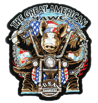 Wholesale AMERICAN HAWG 4 INCH PATCH (Sold by the piece)