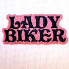 Wholesale LADY BIKER 4 INCH PATCH (Sold by the piece or dozen ) -* CLOSEOUT AS LOW AS 50 CENTS EA