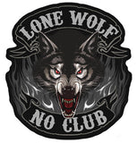 Buy LONE WOLF NO CLUB 5 inch PATCHBulk Price