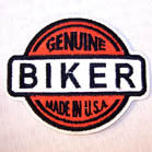 Wholesale GENUINE BIKER 3 1/2 IN PATCH (Sold by the piece)