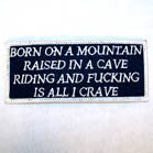 Wholesale BORN ON A MOUNTIAN 4 INCH PATCH (Sold by the piece or dozen ) CLOSEOUT AS LOW AS .50 CENTS EA