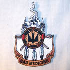 Wholesale BAD MEDICINE EMBROIDERED 4 INCH  PATCH (Sold by the piece or dozen ) CLOSEOUT AS LOW AS 75 CENTS EA