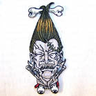 Wholesale SHRUNKEN HEAD 4 INCH PATCH (Sold by the piece or dozen ) CLOSEOUT AS LOW AS 75 CENTS EA