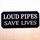 Wholesale LOUD PIPES 4 INCH PATCH  (Sold by the piece or dozen ) -* CLOSEOUT AS LOW AS 75 CENTS EA