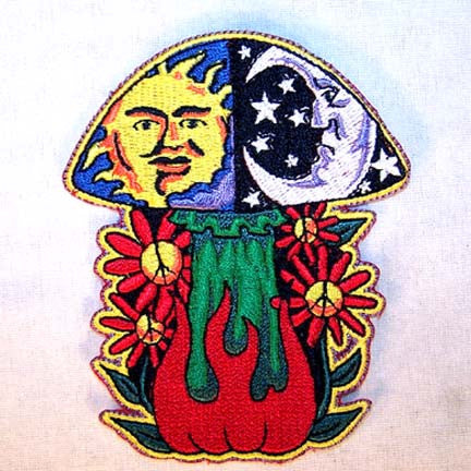 Buy EARTH FLAMING SHROOM 4 INCH PATCH - * CLOSEOUT NOW AS LOW AS $1 EABulk Price