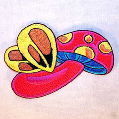 Wholesale FLYING SHROOM 4 inch PATCH (Sold by the piece or dozen ) -* CLOSEOUT AS LOW AS .75 CENTS EA