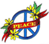 Buy PEACE FLOWER BANNER 4 INCH PATCH - * CLOSEOUT NOW AS LOW AS 75 CENTS EABulk Price