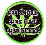 Buy SMOKE EAT SLEEP 3 inch PATCH -* CLOSEOUT AS LOW AS 75 CENTS EABulk Price