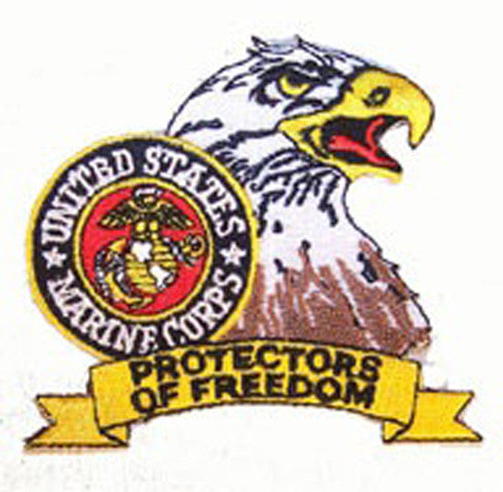 Wholesale USMC MARINES EAGLE PROTECTORS OF FREEDOM PATCH  (Sold by the piece)