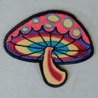 Wholesale COLOR SHROOM 4 INCH PATCH (Sold by the piece or dozen ) -* CLOSEOUT AS LOW AS $1 EA