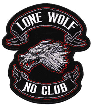 Buy LONE WOLF NO CLUB PATCHBulk Price