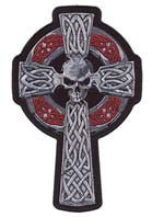 Buy CELTIC SKULL CROSS 5 INCH PATCHBulk Price