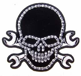 Buy BIKE CHAIN SKULL PATCHBulk Price