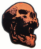 Wholesale SCREAMING HUMAN SKULL EMBROIDERIED PATCH 5 IN (Sold by the piece)