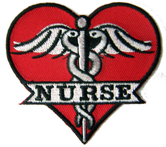 Buy MEDICAL NURSE HEART EMBROIDERED PATCHBulk Price