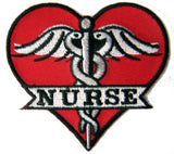 Wholesale MEDICAL NURSE HEART EMBROIDERED PATCH (Sold by the piece)