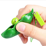 Buy HAPPY PEA IN POD STRESS RELIEVER TOY KEYCHAINS Bulk Price