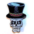 Buy SKULL TOP HAT HAT / JACKET PINBulk Price