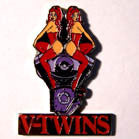 Wholesale V TWINS HAT / JACKET PIN (Sold by the dozen)