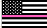 Buy AMERICAN PINK THIN LINE FLAG 3 X 5 FLAG breast cancer women police Bulk Price