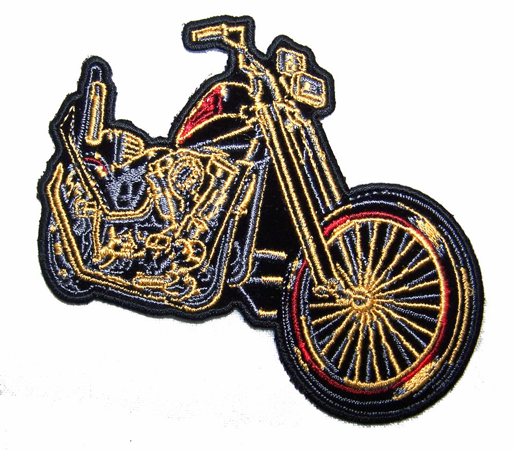 Wholesale KING QUEEN MOTORCYCLE 4 IN EMBROIDERED PATCH  (sold by the piece )