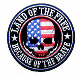 Buy LAND OF THE FREE 4 IN EMBROIDERED PATCHBulk Price