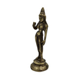 Hand Carved Bronze Metal Goddess Statue