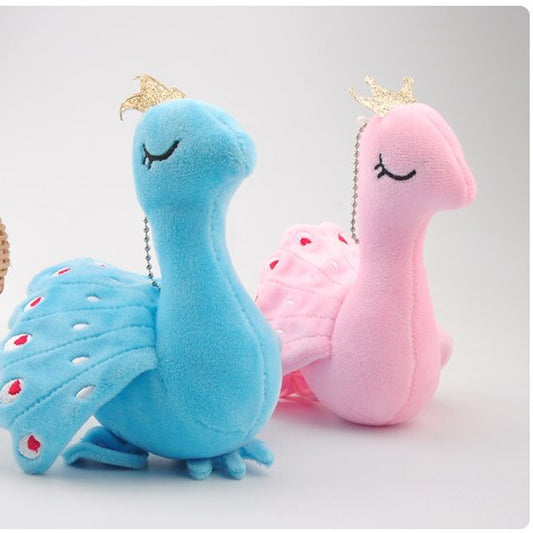 Add Some Color to Your Kid's Accessories with Our Beautiful Peacock Soft Plush Keychain Toy