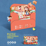 Postcard Educational Puzzle for Kids