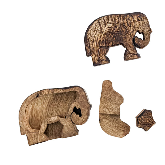 Wooden Animal Puzzle for Kids Toy - Assorted