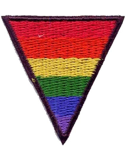 Wholesale RAINBOW GAY PRIDE TRIANGLE EMBROIDERD PATCH (Sold by the piece)