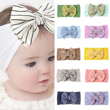 Ribbon Bow Baby Nylon Headbands