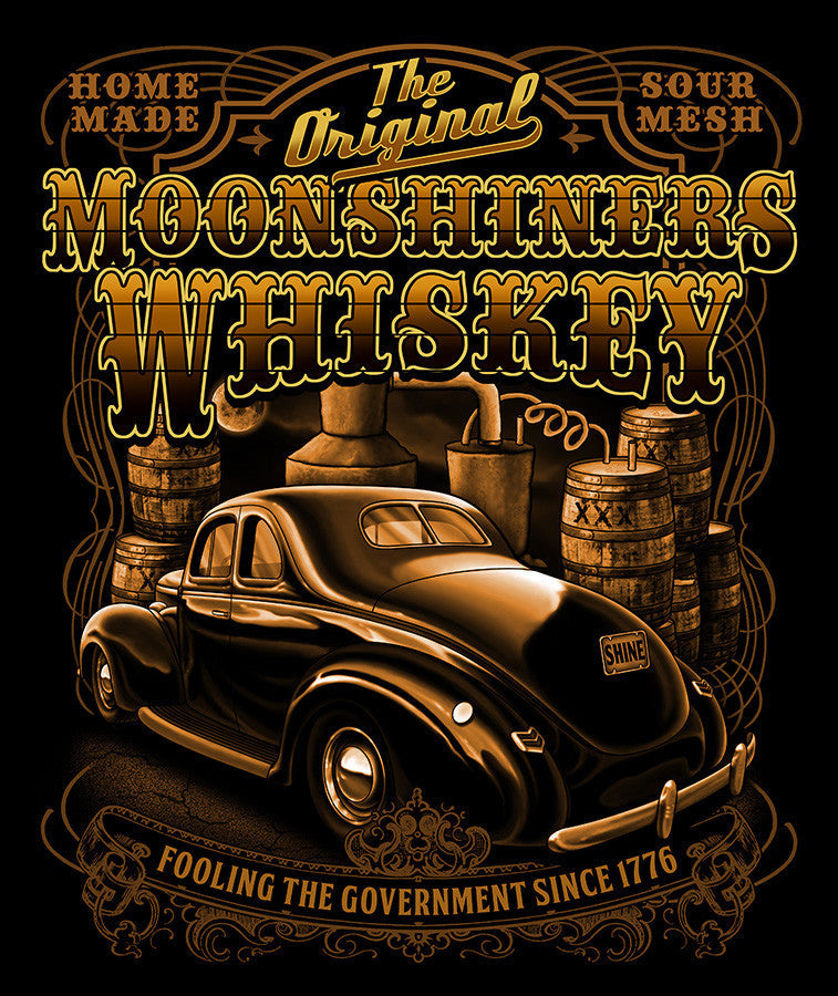 Buy MOONSHINE WHISKEY VINTAGE CAR SHORT SLEEVETEE-SHIRTBulk Price