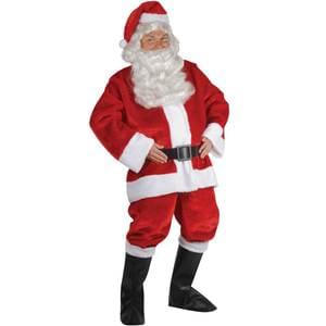 Wholesale SALE! PLUSH ADULT SANTA CLAUS CHRISTMAS COMPLETE SUIT COSTUME (Sold by the piece)