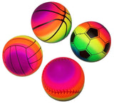 Buy RAINBOW 9 INCH ASSORTED SPORTS BALLS(Sold by the dozen)Bulk Price