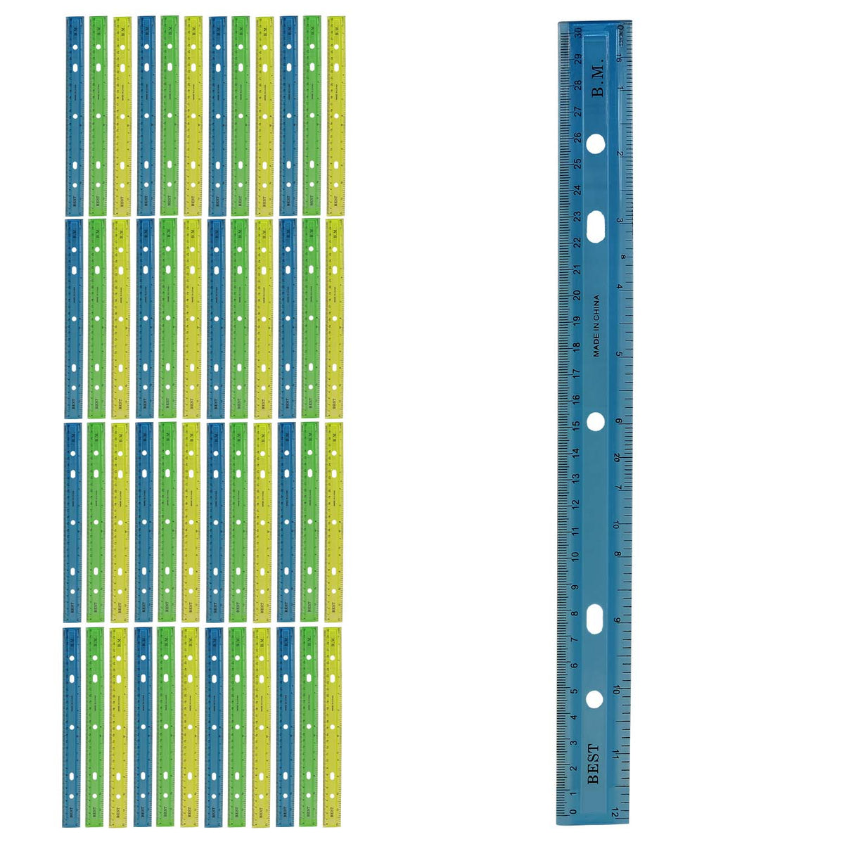 Buy 48 12" Rulers - Bulk School Supplies Wholesale Case of 48 Rulers