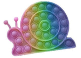 Wholesale 5.5  INCH PASTEL SNAIL BUBBLE POP IT SILICONE STRESS RELIEVER TOY