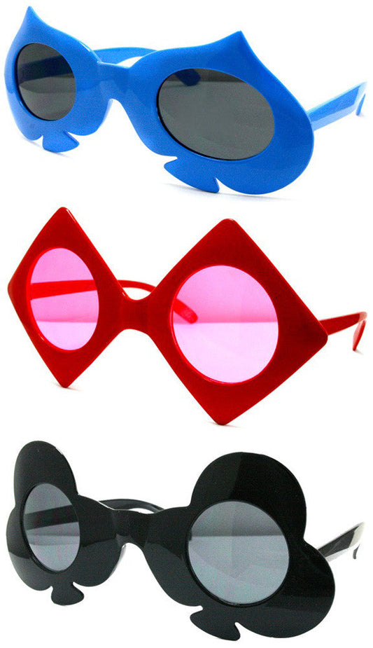 Wholesale CARD DECK SUITS PARTY GLASSES (Sold by the piece or dozen ) *- CLOSEOUT $1 EA