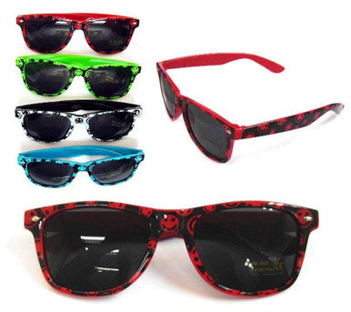 Buy SMILE FACE PRINT FRAME SUNGLASSES (Sold by the dozen)Bulk Price