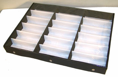 Wholesale HORIZONTAL 18 PAIR CLEAR COVER SUNGLASS DISPLAY TRAY  (Sold by the piece)