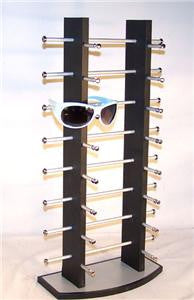 Buy BLACK WOODEN 16 PAIR SUNGLASS DISPLAY COUNTER RACK Bulk Price