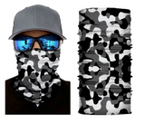 Wholesale LARGE BLOTCHED BLACK CAMOUFLAGE SEAMLESS BANDANA FACE COVER TUBE MULTI FUNCTION MASK WRAPS