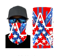 Wholesale STAR SEAMLESS BANDANA FACE COVER TUBE MULTIFUNCTION MASK WRAPS